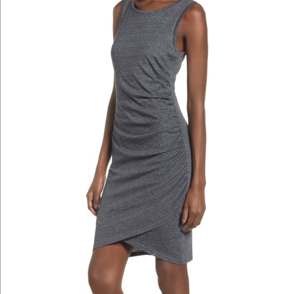 NORDSTROM Leith ruched body-con tank dress